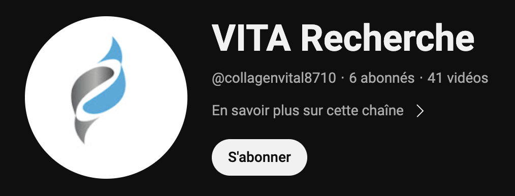 Chaîne YouTube Vita recherche