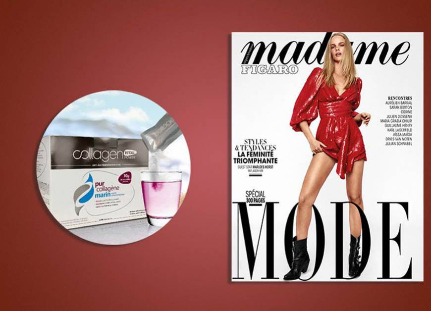 COLLAGEN VITAL POWER on MADAME FIGARO French magazine