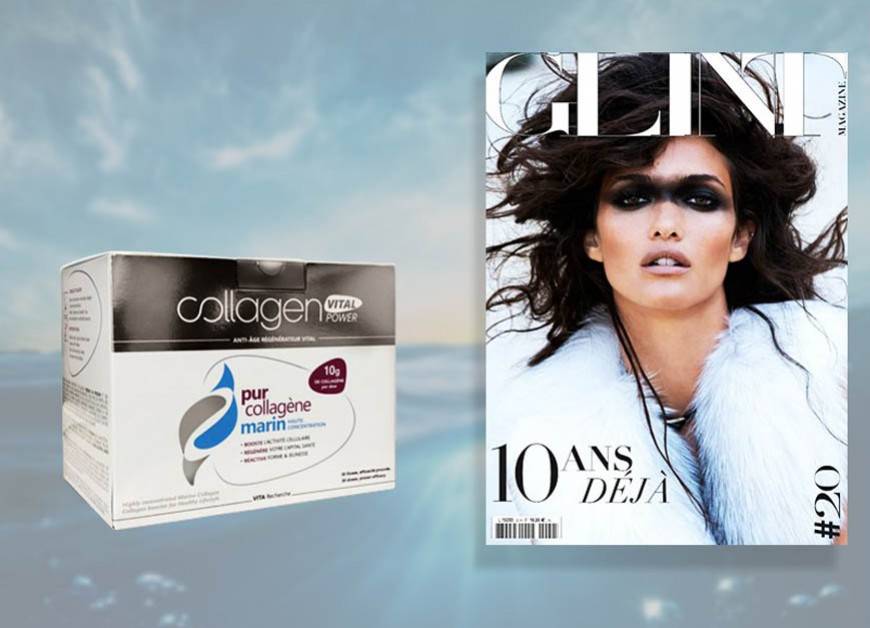 Le magazine GLINT mentionne Collagen Vital Power dans l'article Ode à la Beauté