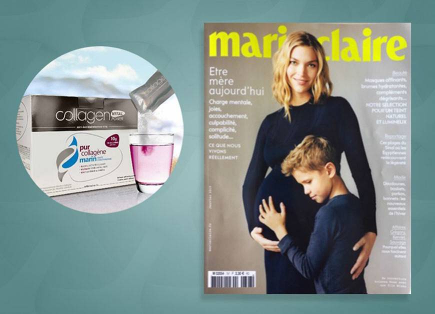 MARIE CLAIRE talks COLLAGEN VITAL POWER in it's January's issue
